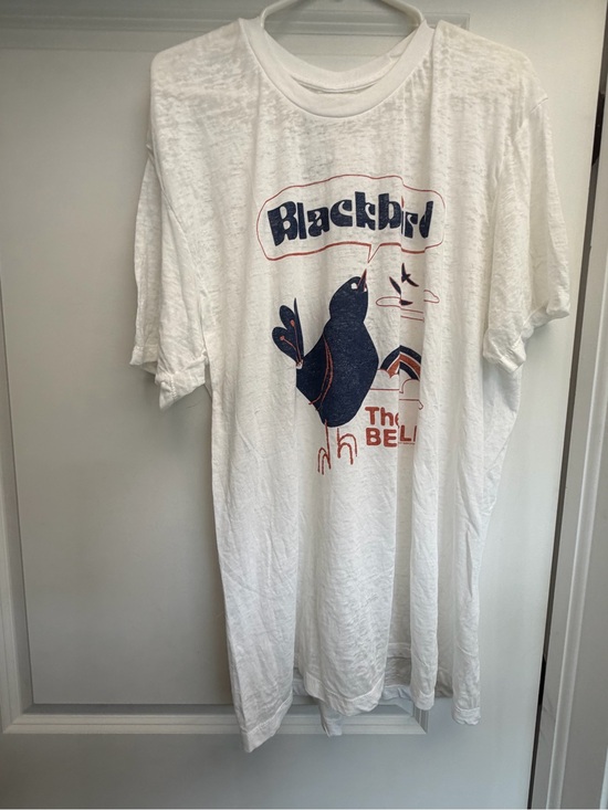 Junk Food Clothing Tops - Junk Food Clothing White Tee with Black Screenprint Logo